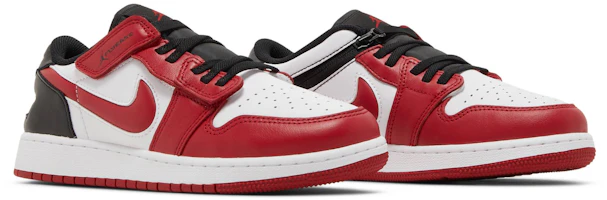 Cheap (大童) Air Jordan 1 Low FlyEase ‘白色/健身紅’ DN4639-163