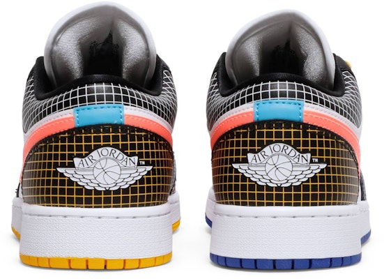 (大童款) Air Jordan 1 Low MMD '多色网格' DH7547-100 Details for (大童款) Air Jordan 1 Low MMD '多色网格' DH7547-100