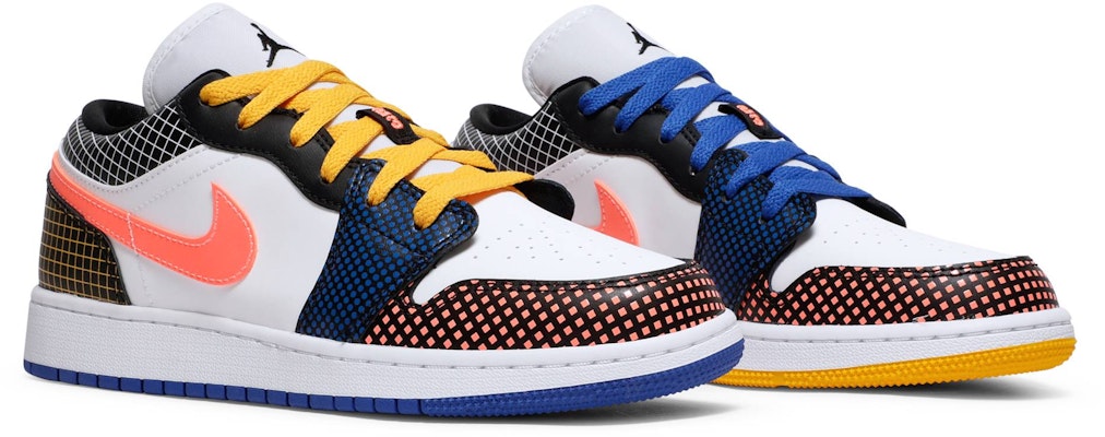 (大童款) Air Jordan 1 Low MMD '多色网格' DH7547-100 Cheap (大童款) Air Jordan 1 Low MMD '多色网格' DH7547-100