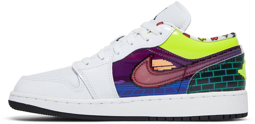 (Kanak-Kanak) Air Jordan 1 Low Permainan Old School DM8969-114 Lookbook (Kanak-Kanak) Air Jordan 1 Low Permainan Old School DM8969-114
