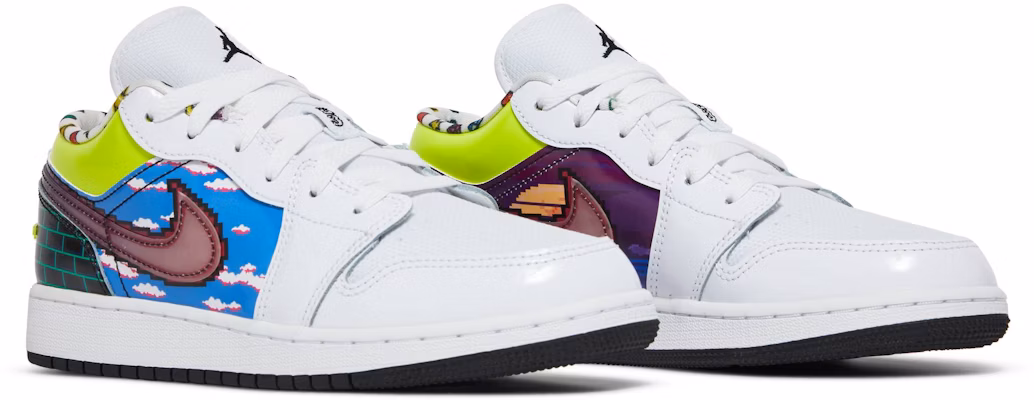 (Kanak-Kanak) Air Jordan 1 Low Permainan Old School DM8969-114 Cheap (Kanak-Kanak) Air Jordan 1 Low Permainan Old School DM8969-114