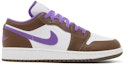 Buy (小學)Air Jordan 1 Low 紫摩卡 553560-215