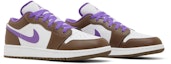 Cheap (小學)Air Jordan 1 Low 紫摩卡 553560-215