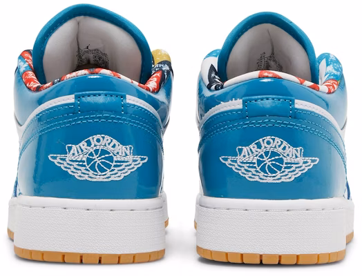 (Grade School) Air Jordan 1 Low SE 'Barcelona' DM0589-400 Details for (Grade School) Air Jordan 1 Low SE 'Barcelona' DM0589-400