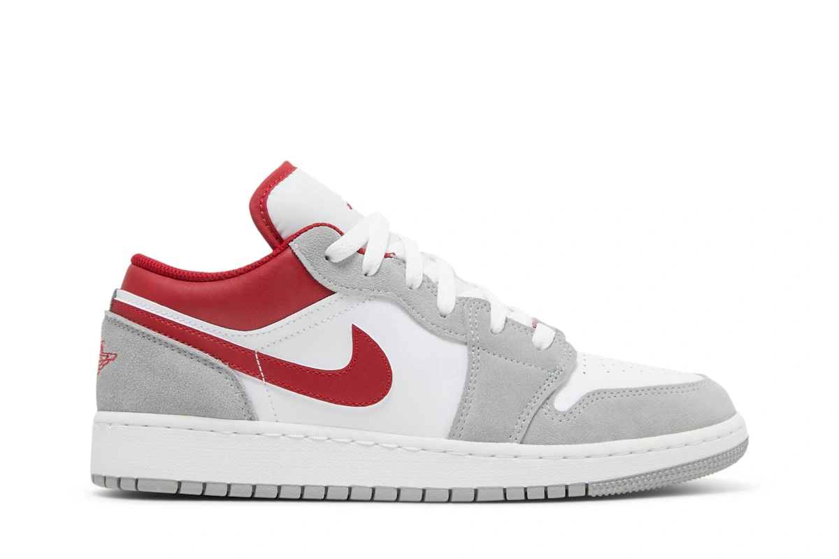 (Grade School) Air Jordan 1 Low SE 'Light Smoke Grey Gym Red' DM0589-016