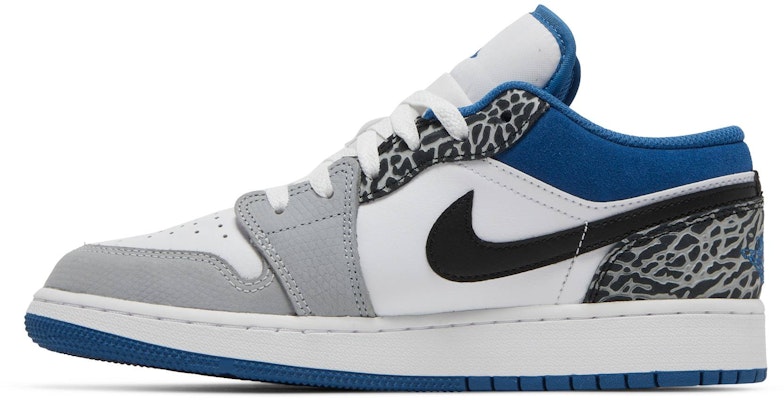 (適合小學生穿著) Air Jordan 1 Low SE 'True Blue' DQ2514-140 Lookbook (適合小學生穿著) Air Jordan 1 Low SE 'True Blue' DQ2514-140