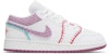 (Akanak-Anak) Air Jordan 1 Low Putih Bordeaux Terang DM9037-100