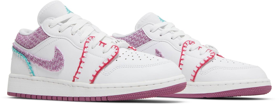 (Grade School) Air Jordan 1 Low White Light Bordeuax DM9037-100 Cheap (Grade School) Air Jordan 1 Low White Light Bordeuax DM9037-100