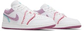 Cheap (Akanak-Anak) Air Jordan 1 Low Putih Bordeaux Terang DM9037-100