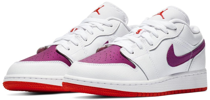 (GS) 에어 조던 1 로우 화이트 트루 베리 554723-161 Order (GS) 에어 조던 1 로우 화이트 트루 베리 554723-161
