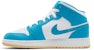 (Kanak-Kanak) Air Jordan 1 Mid 'Aquatone' DQ8423-400