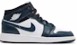 (Kanak-Kanak) Air Jordan 1 Mid 'Armory Navy' 554725-411
