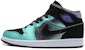 (Kanak-Kanak) Air Jordan 1 Mid 'Atomic Teal Ultraviolet' 555112-309
