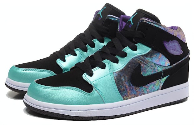 (Kanak-Kanak) Air Jordan 1 Mid 'Atomic Teal Ultraviolet' 555112-309 Shop (Kanak-Kanak) Air Jordan 1 Mid 'Atomic Teal Ultraviolet' 555112-309