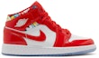 Buy (Akanak-kanak) Air Jordan 1 Mid 'Barcelona Sweater Merah Patent' DC7248-600