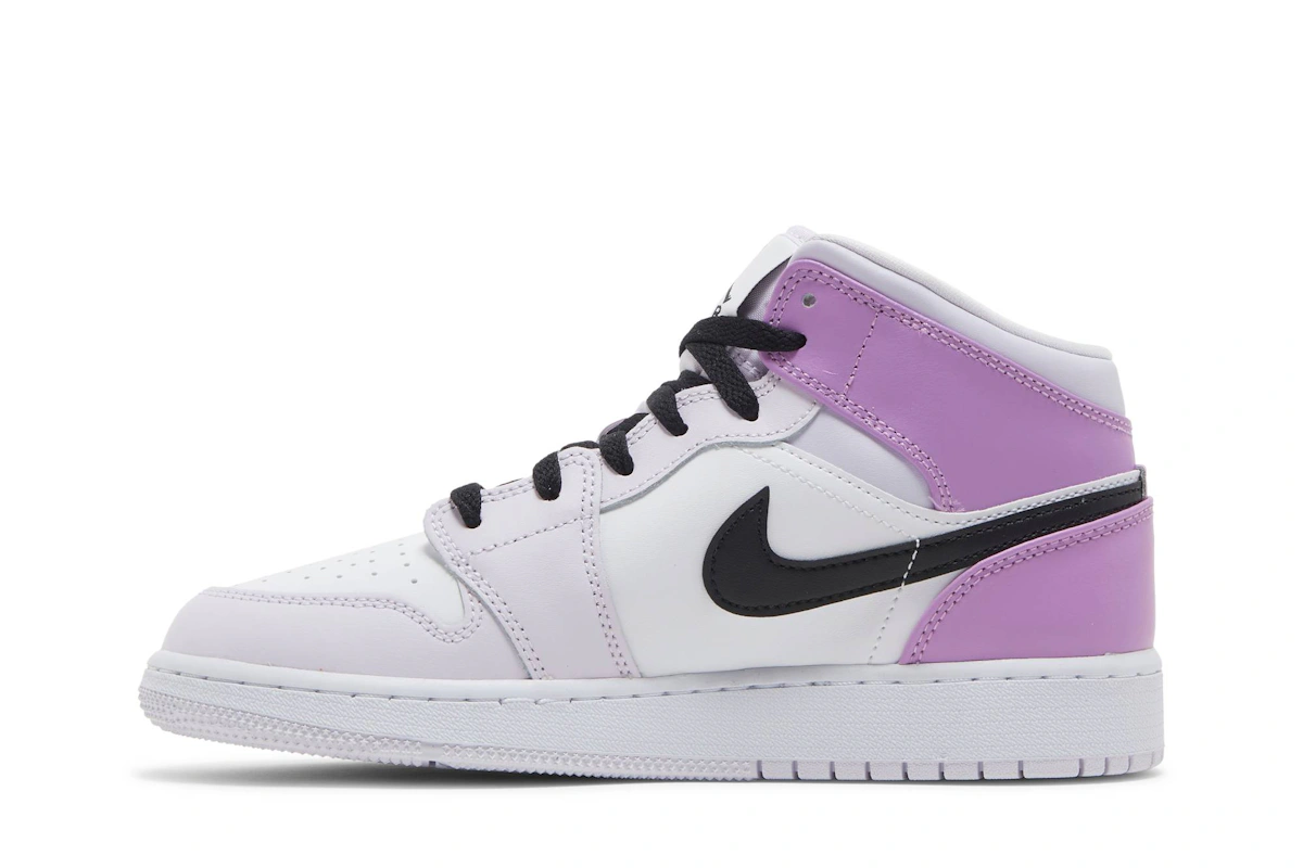 (Grade School) Air Jordan 1 Mid 'Barely Grape' DQ8423-501