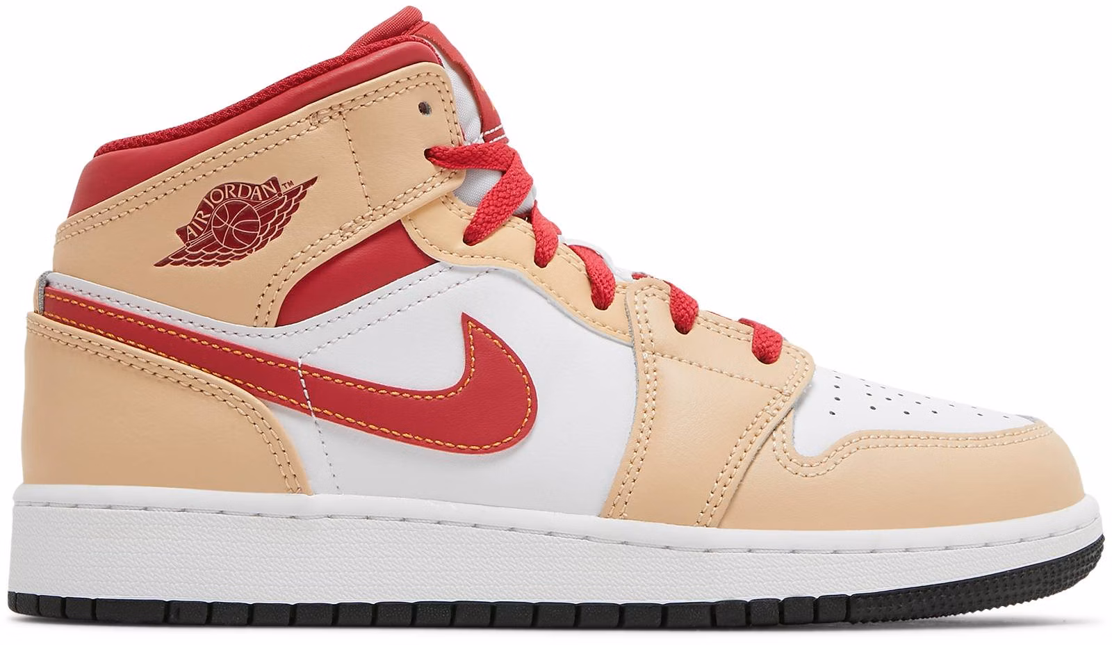 air-jordan-1-mid-beige-red-gs