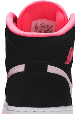 (Akid Sekolah) Air Jordan 1 Mid 'Hitam Digital Merah Jambu' 555112-066 Sizing (Akid Sekolah) Air Jordan 1 Mid 'Hitam Digital Merah Jambu' 555112-066