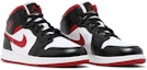 Cheap (Kanak-Kanak) Air Jordan 1 Mid 'Hitam Gym Merah' DJ4695-122
