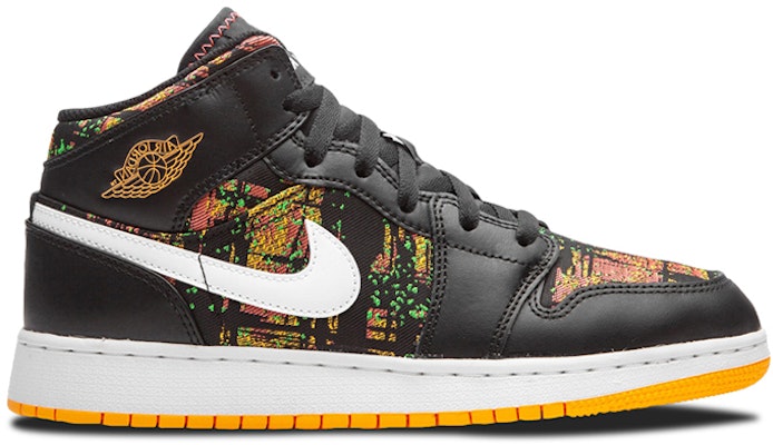 (國小用) Air Jordan 1 中筒 '黑色雷射橘' 555112-003 Order (國小用) Air Jordan 1 中筒 '黑色雷射橘' 555112-003