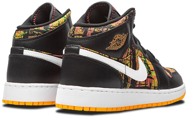 (國小用) Air Jordan 1 中筒 '黑色雷射橘' 555112-003 Purchase (國小用) Air Jordan 1 中筒 '黑色雷射橘' 555112-003