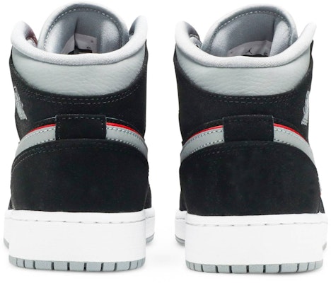 GS エアジョーダン1 MID "ブラック/パーティクルグレー" 554725-060 Details for GS エアジョーダン1 MID "ブラック/パーティクルグレー" 554725-060