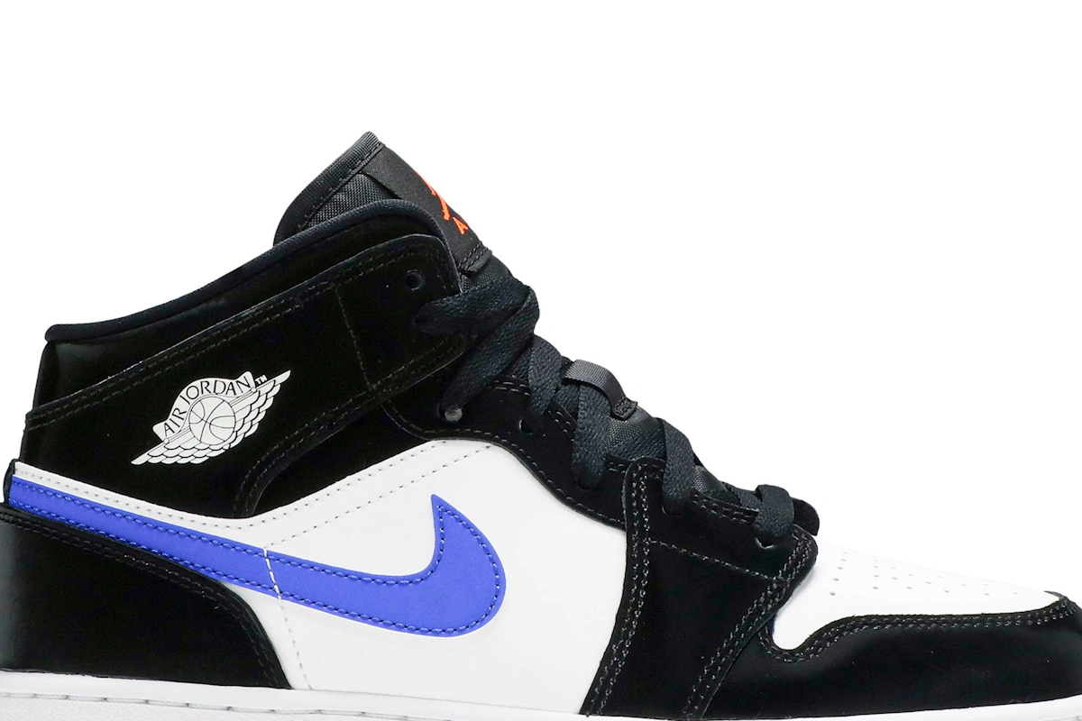 (Grade School) Air Jordan 1 Mid 'Black Racer Blue' 554725-084