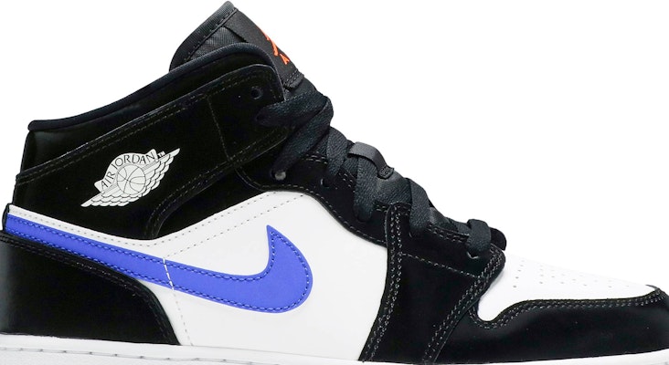 (Grade School) Air Jordan 1 Mid 'Black Racer Blue' 554725-084 Order (Grade School) Air Jordan 1 Mid 'Black Racer Blue' 554725-084