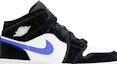 Order (Akanak) Air Jordan 1 Mid 'Hitam Racer Biru' 554725-084