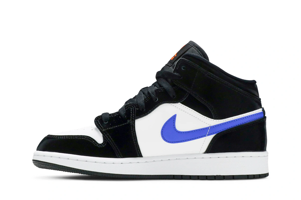 (Grade School) Air Jordan 1 Mid 'Black Racer Blue' 554725-084