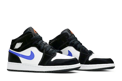 (Grade School) Air Jordan 1 Mid 'Black Racer Blue' 554725-084
