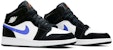 (Akanak) Air Jordan 1 Mid 'Hitam Racer Biru' 554725-084