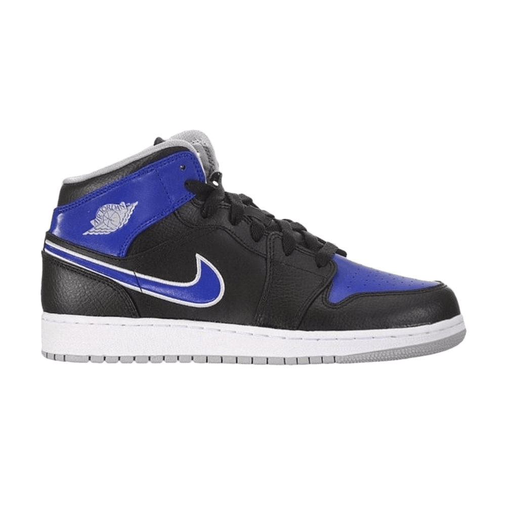 Buy Air Jordan 1 Mid 'Black Royal' (Grade School) Anak-Anak 554725-007