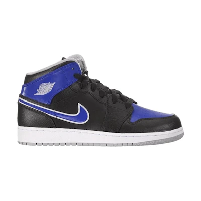 (GS) Jordan 1 Mid 'Black Royal'
