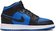 Order (Sekolah Dasar) Air Jordan 1 Mid 'Hitam Biru Kerajaan' DQ8423-042