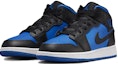 Lookbook (Sekolah Dasar) Air Jordan 1 Mid 'Hitam Biru Kerajaan' DQ8423-042