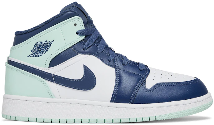 (Grade School) Air Jordan 1 Mid 'Blue Mint' 554725-413 Buy (Grade School) Air Jordan 1 Mid 'Blue Mint' 554725-413