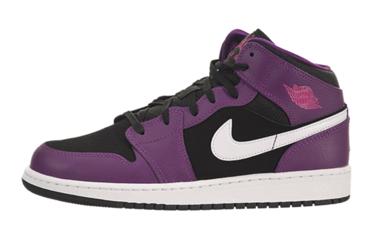Buy (AnaK-Anak) Air Jordan 1 Mid 'Bright Grape' 555112-028