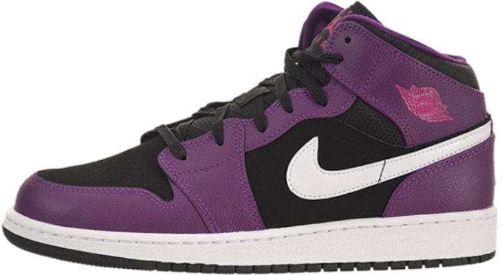 (AnaK-Anak) Air Jordan 1 Mid 'Bright Grape' 555112-028 Buy (AnaK-Anak) Air Jordan 1 Mid 'Bright Grape' 555112-028
