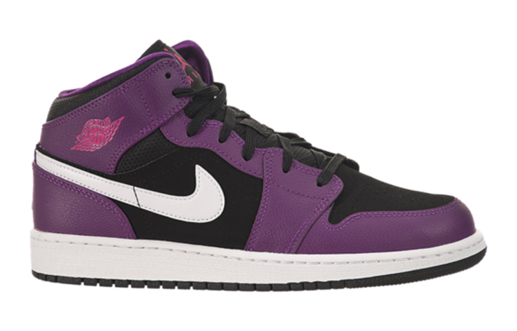 Order (AnaK-Anak) Air Jordan 1 Mid 'Bright Grape' 555112-028