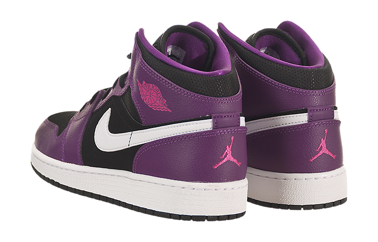 Shop (AnaK-Anak) Air Jordan 1 Mid 'Bright Grape' 555112-028