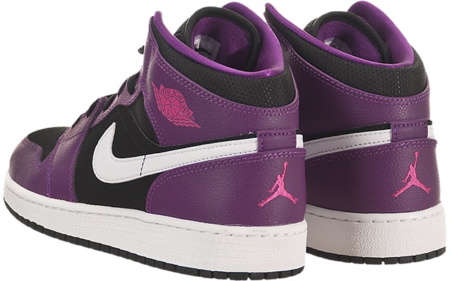 (AnaK-Anak) Air Jordan 1 Mid 'Bright Grape' 555112-028 Shop (AnaK-Anak) Air Jordan 1 Mid 'Bright Grape' 555112-028