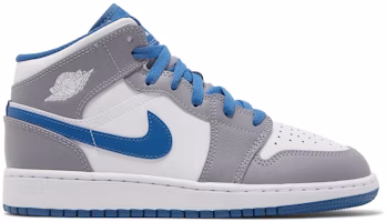 (Grade School) Air Jordan 1 Mid 'Cement True Blue' DQ8423-014 (Grade School) Air Jordan 1 Mid 'Cement True Blue' DQ8423-014