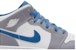 (Kanak-Kanak) Air Jordan 1 Mid 'Cement True Blue' DQ8423-014
