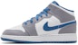 (Kanak-Kanak) Air Jordan 1 Mid 'Cement True Blue' DQ8423-014