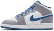 Lookbook (Kanak-Kanak) Air Jordan 1 Mid 'Cement True Blue' DQ8423-014