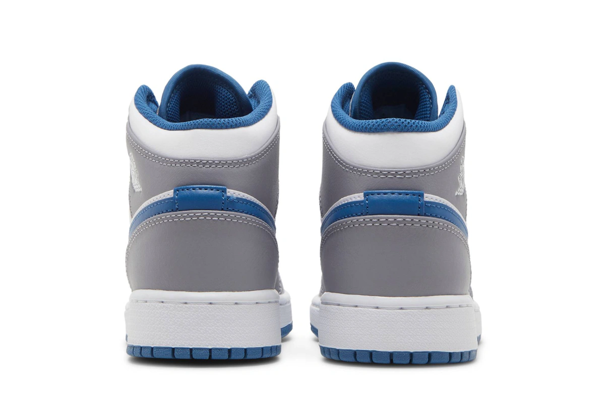 (Grade School) Air Jordan 1 Mid 'Cement True Blue' DQ8423-014