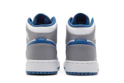 (Grade School) Air Jordan 1 Mid 'Cement True Blue' DQ8423-014
