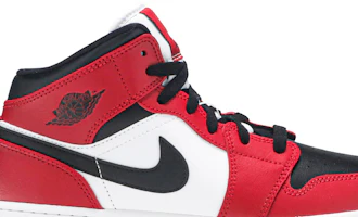 Order (Grade School) Air Jordan 1 Mid 'Chicago Black Toe' 554725-069