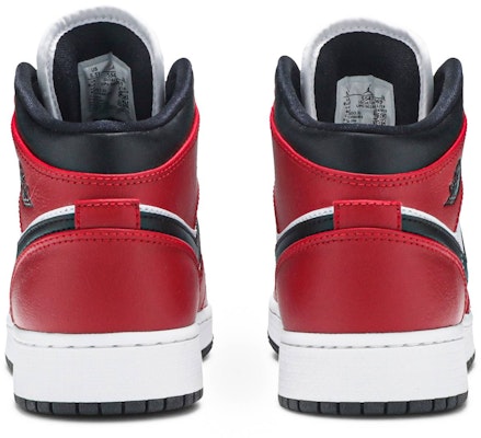 (Akas Sekolah) Air Jordan 1 Mid 'Chicago Black Toe' 554725-069 Details for (Akas Sekolah) Air Jordan 1 Mid 'Chicago Black Toe' 554725-069